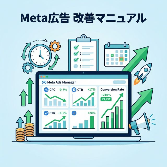 Meta広告改善マニュアルのイメージ